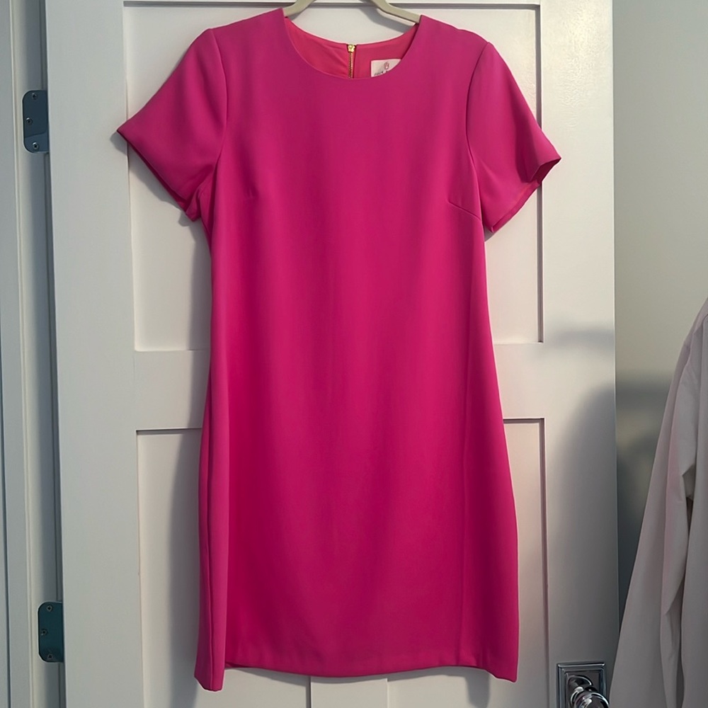 Julie brown never work pink dress